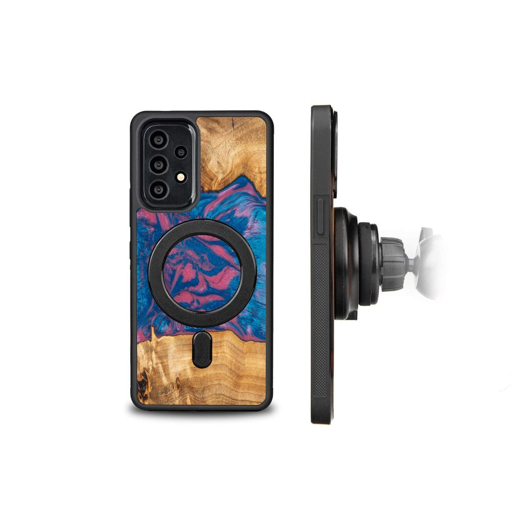 Holzhülle für Galaxy A73 5G, Bewood Unique Neons Vegas