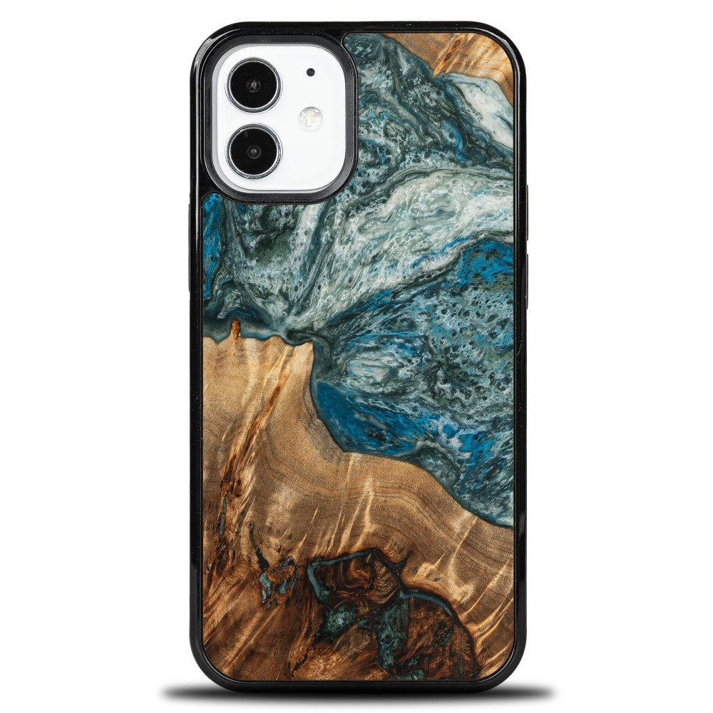 Holzhülle für iPhone 12 Mini, Bewood Unique Planets Erde