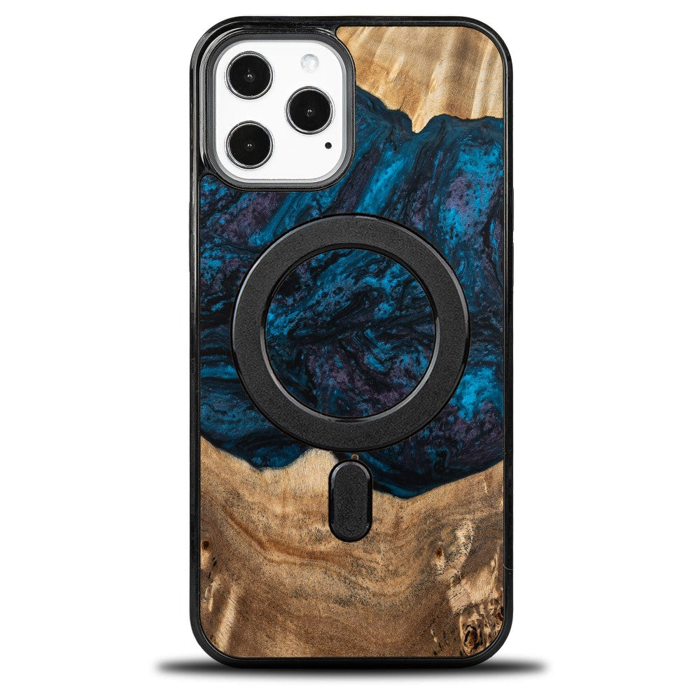 Holzhülle für iPhone 12 Pro Max, Bewood Unique Planets Neptun für MagSafe