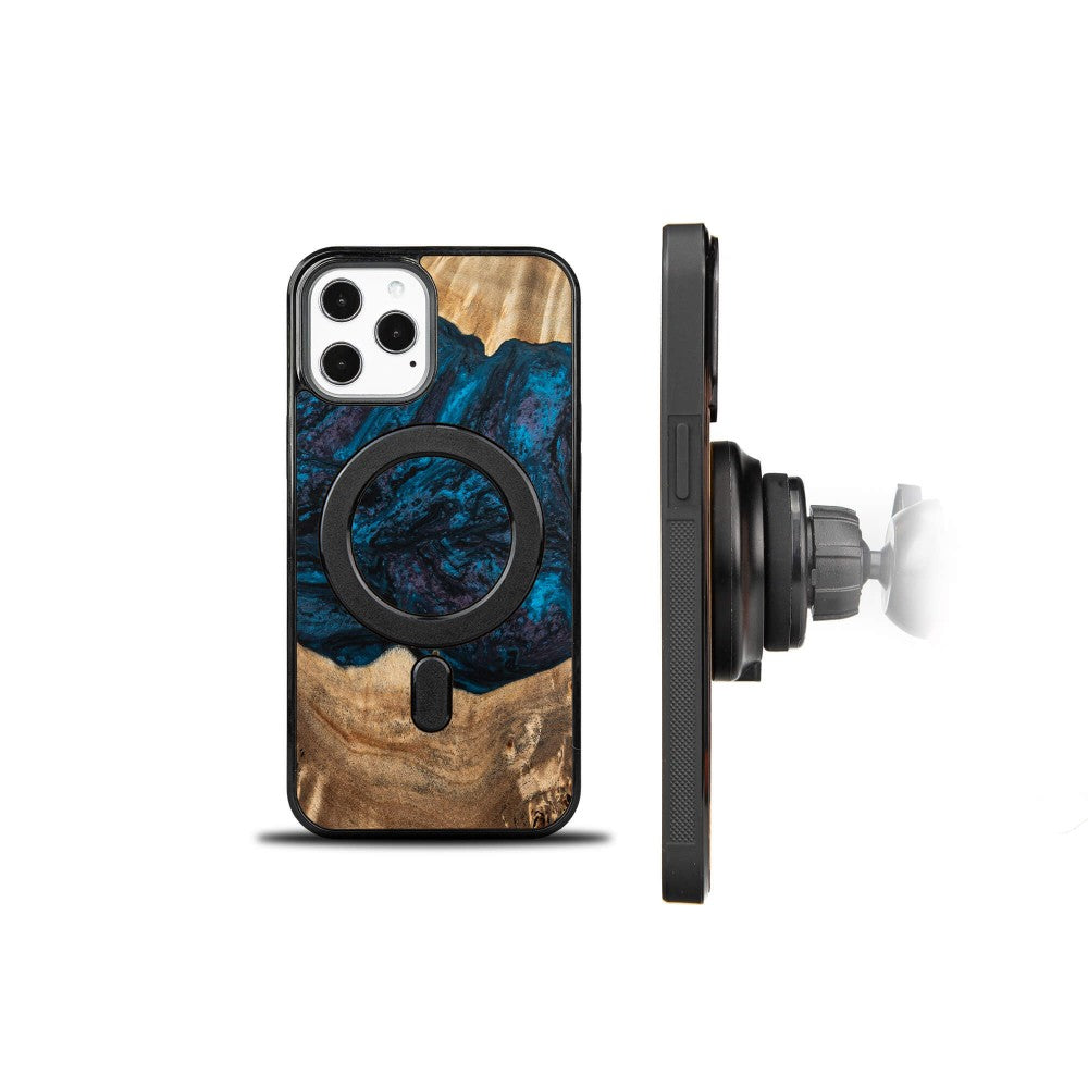 Holzhülle für iPhone 12 Pro Max, Bewood Unique Planets Neptun für MagSafe