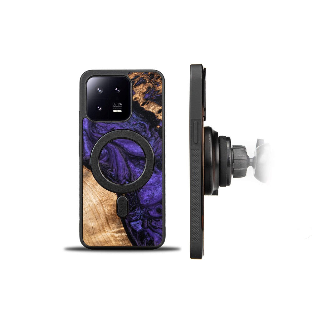 Holzhülle für Xiaomi 13, Bewood Unique Violet