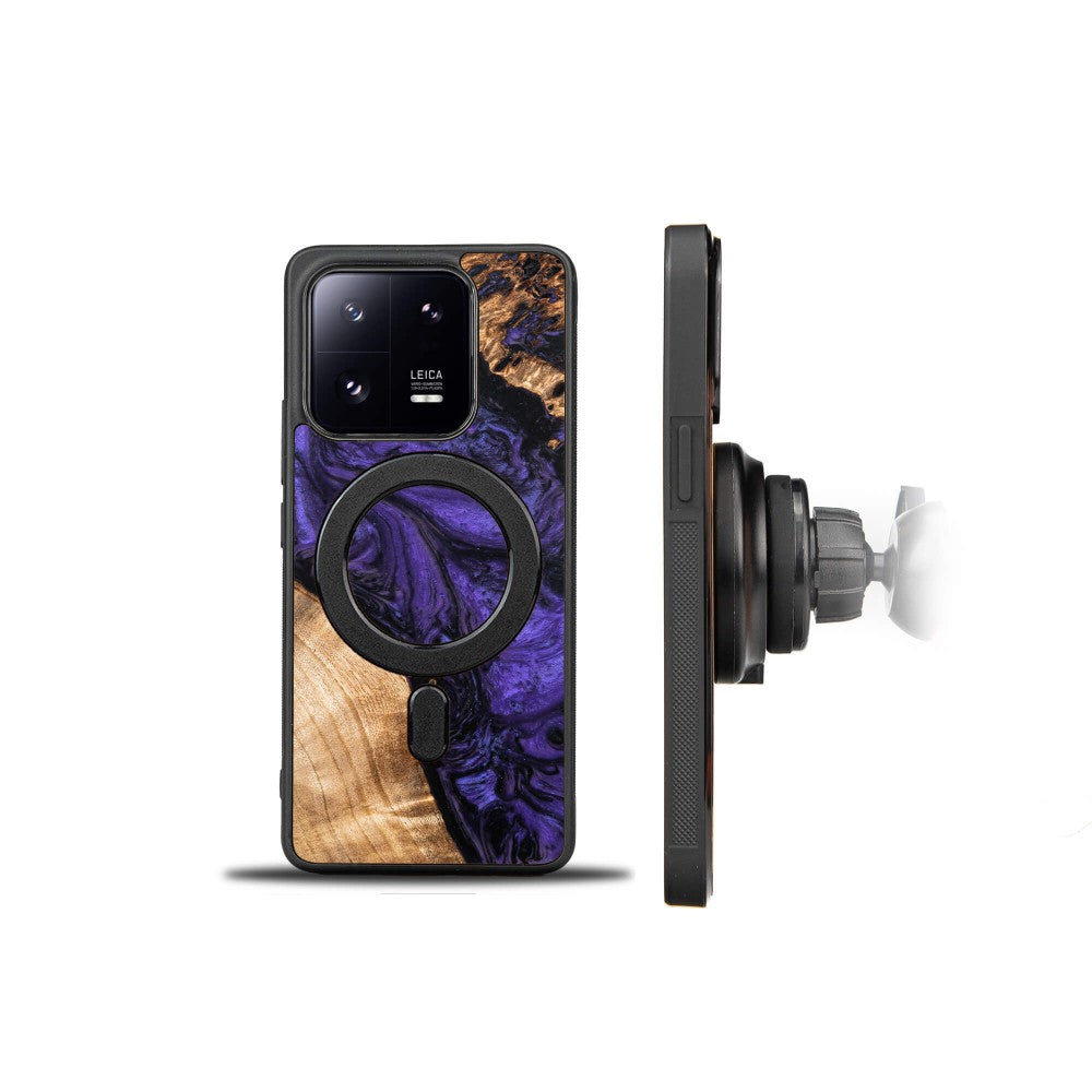 Holzhülle für Xiaomi 13 Pro, Bewood Unique Violet