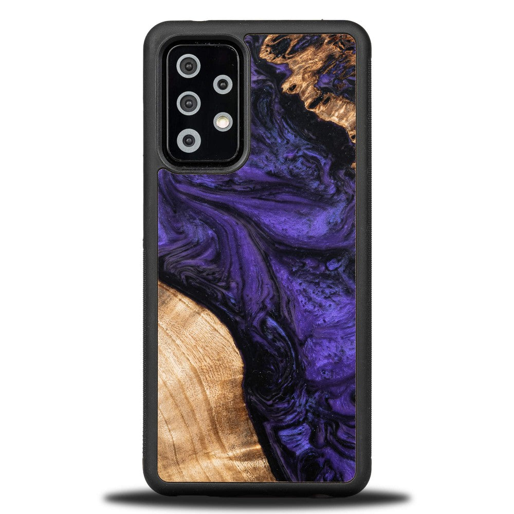 Holzhülle für Galaxy A52s / A52 5G / A52 4G, Bewood Unique Violet