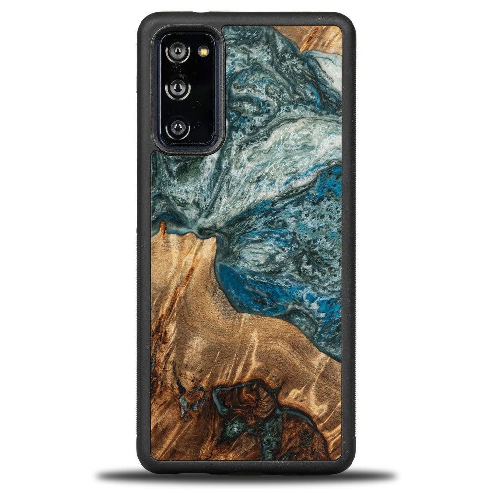 Holzhülle für Galaxy S20 FE, Bewood Unique Planets Erde