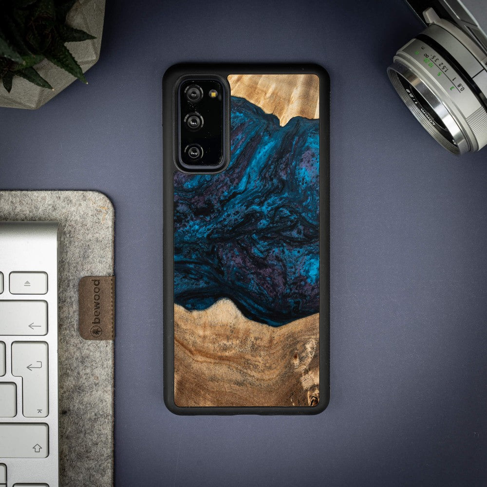 Holzhülle für Galaxy S20 FE, Bewood Unique Planets Neptun