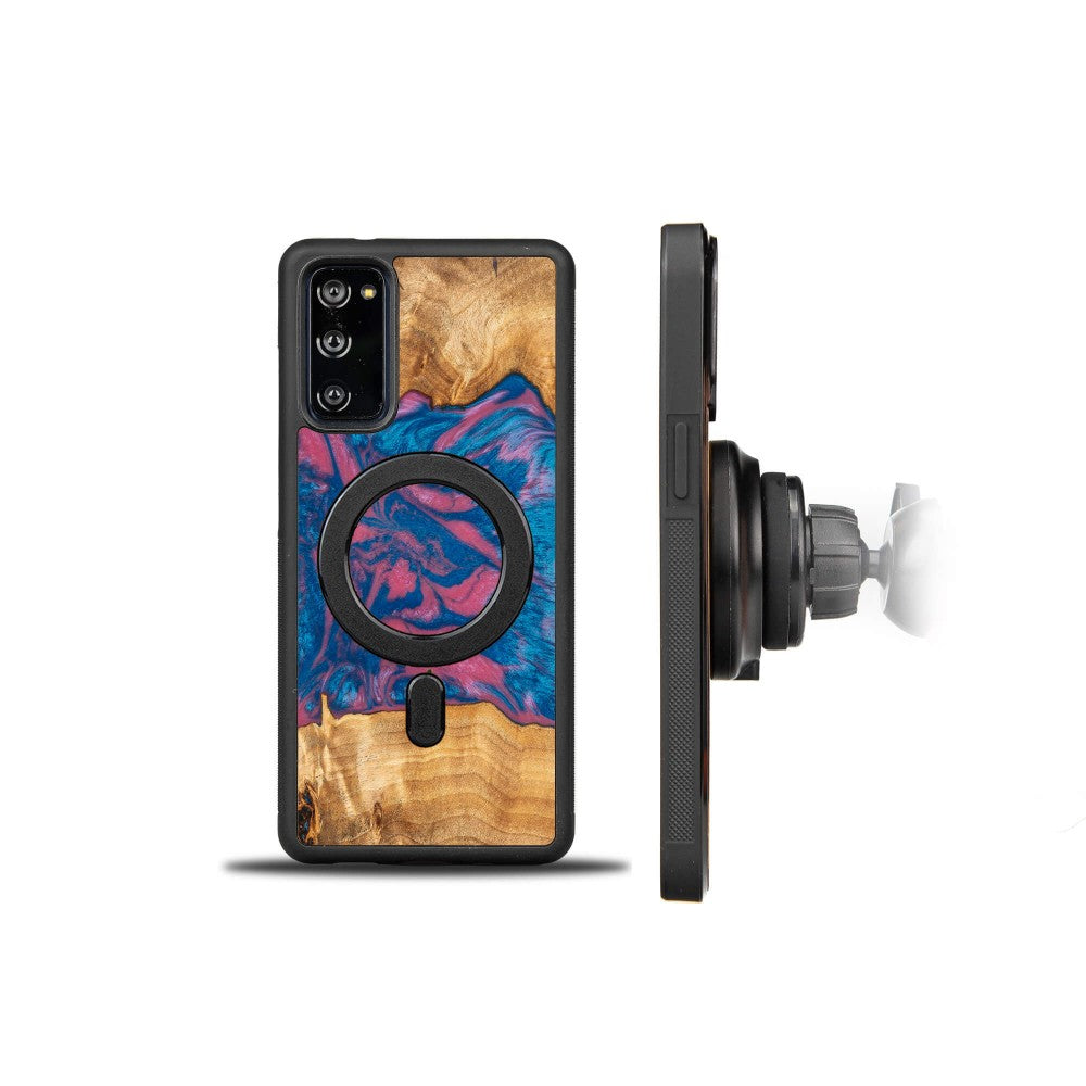 Holzhülle für Galaxy S20 FE, Bewood Unique Neons Vegas