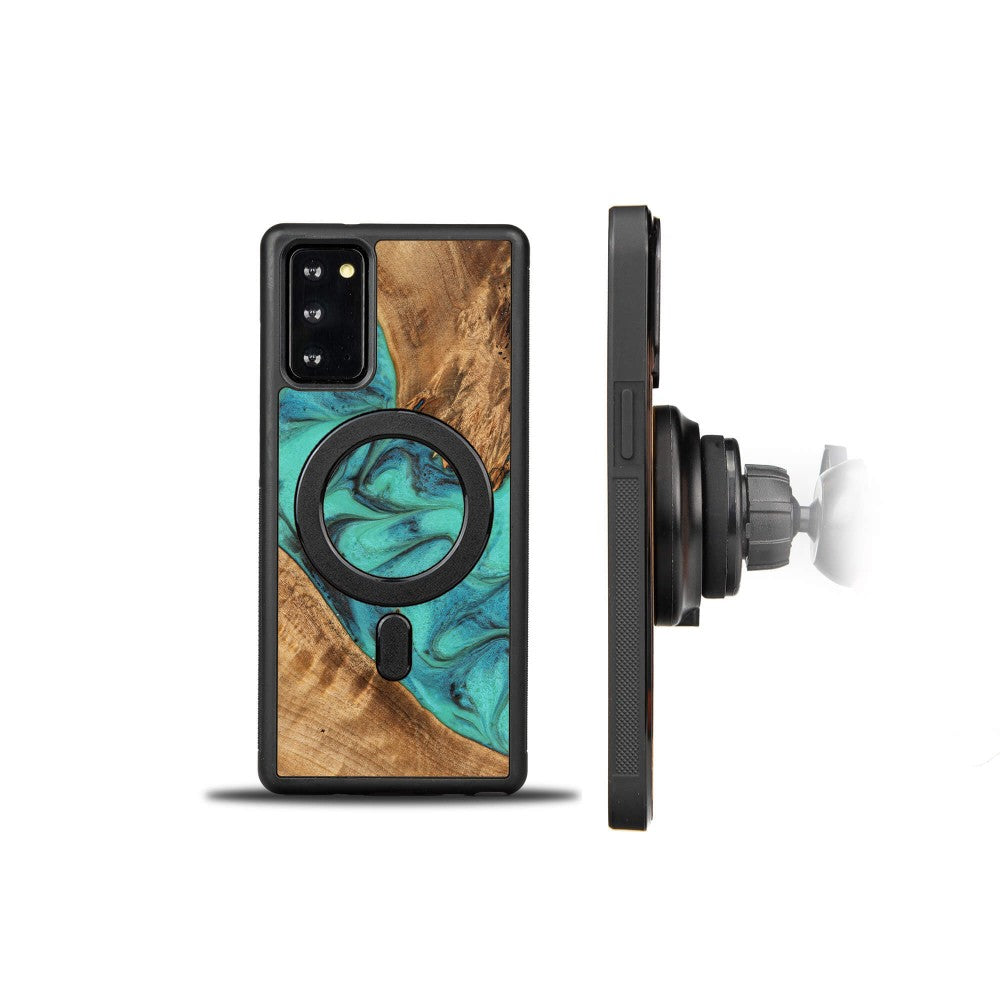 Holzhülle für Galaxy Note 20, Bewood Unique Turquoise