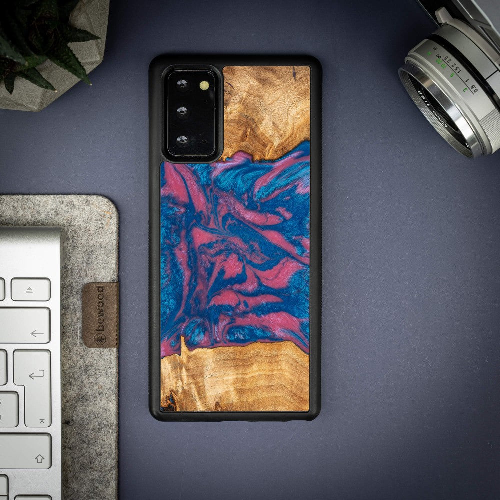 Holzhülle für Galaxy Note 20, Bewood Unique Neons Vegas