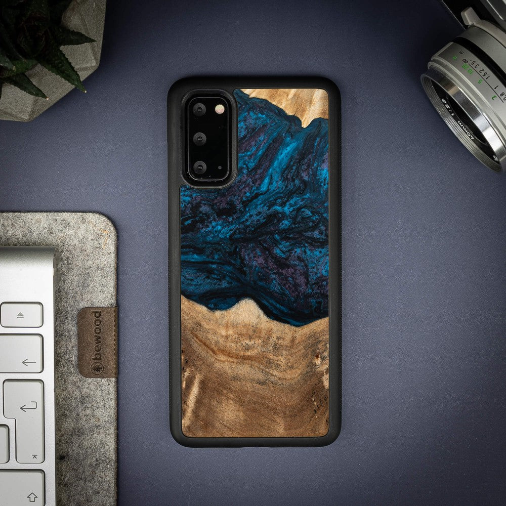 Holzhülle für Galaxy S20, Bewood Unique Planets Neptun