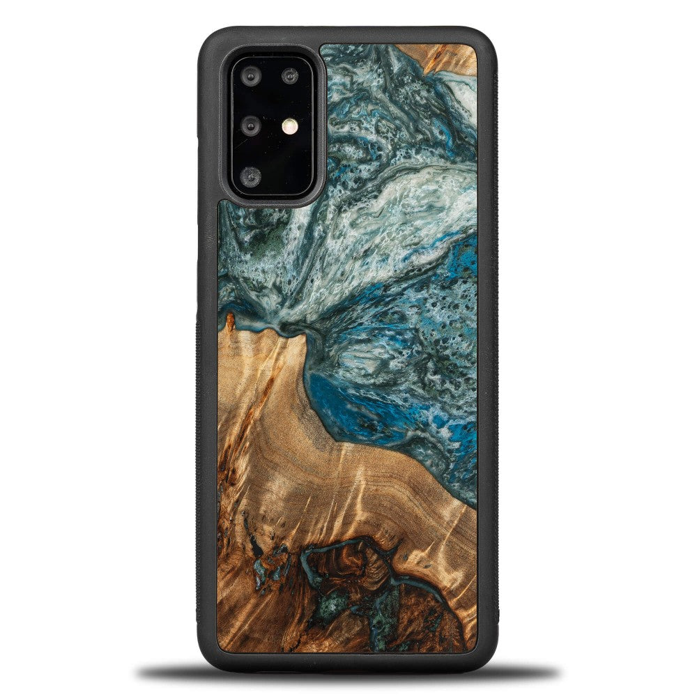 Holzhülle für Galaxy S20 Plus, Bewood Unique Planets Erde