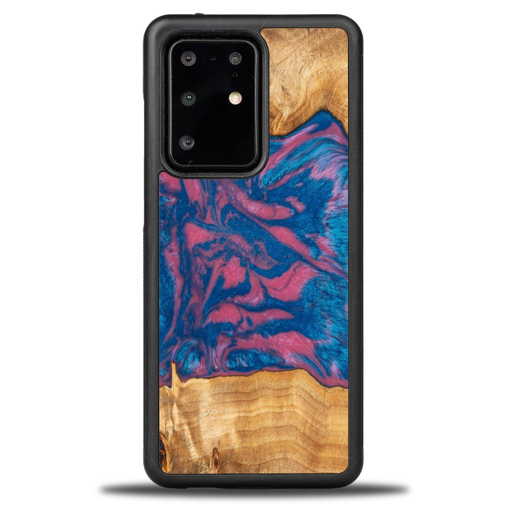 Holzhülle für Galaxy S20 Ultra, Bewood Unique Neons Vegas