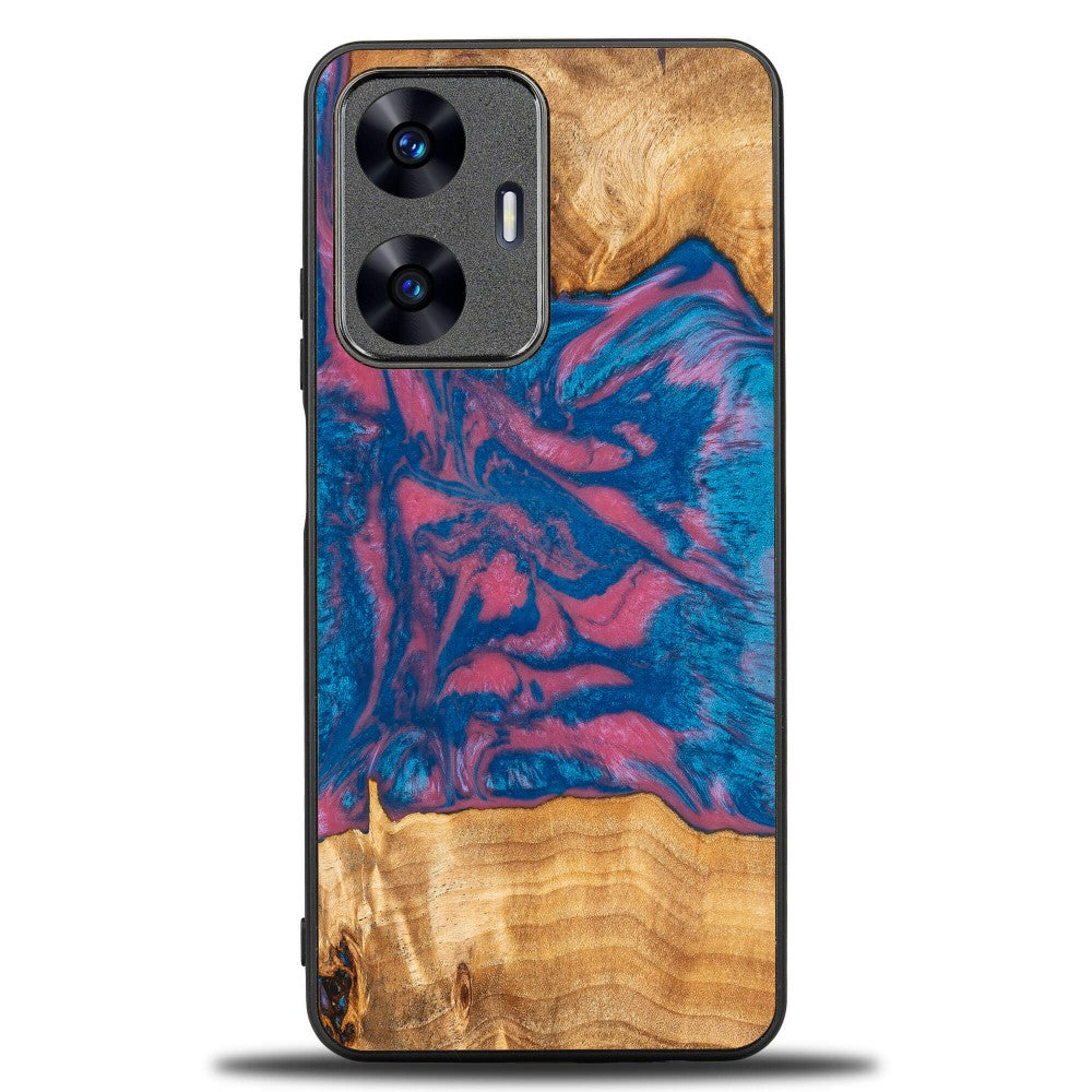 Holzhülle für Realme C55, Bewood Unique Neons Vegas