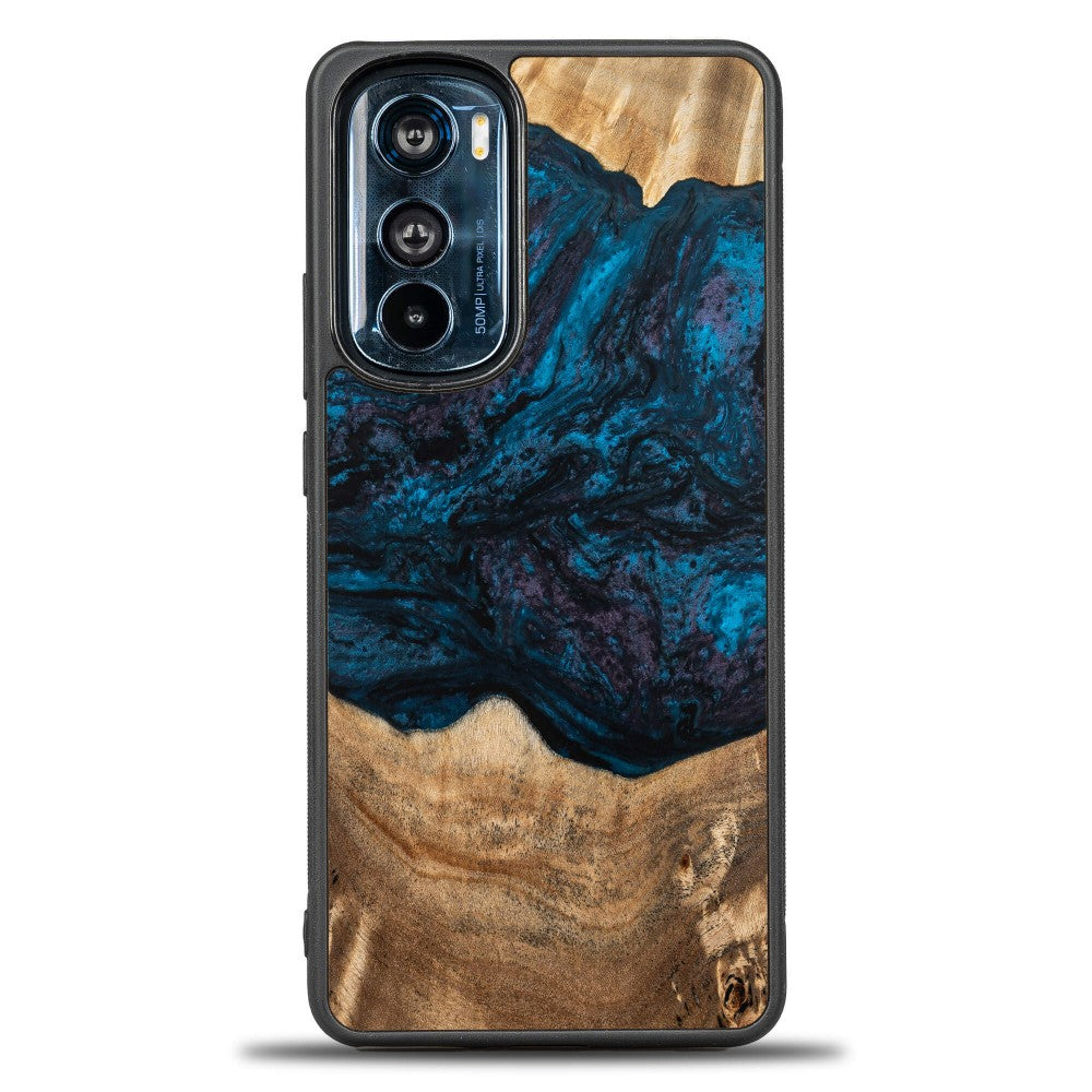 Holzhülle für Motorola Edge 30, Bewood Unique Planets Neptun
