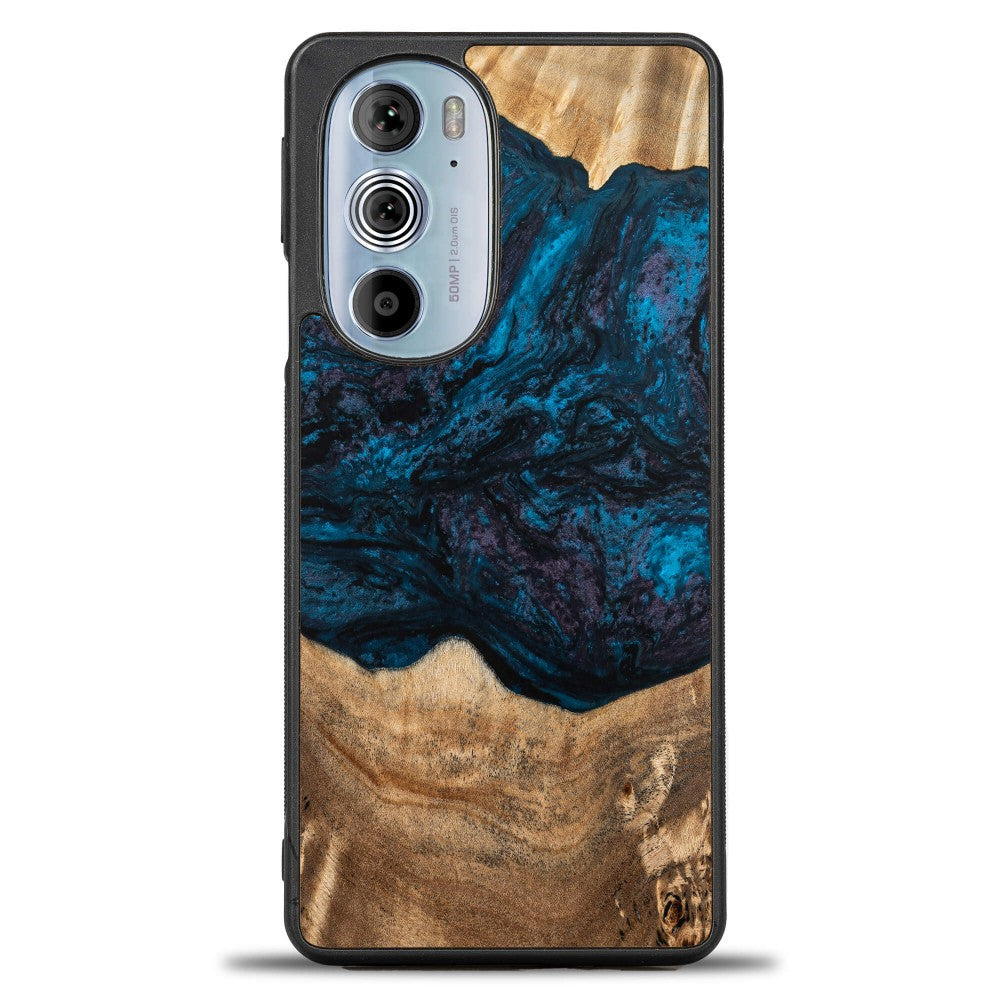 Holzhülle für Motorola Edge 30 Pro, Bewood Unique Planets Neptun