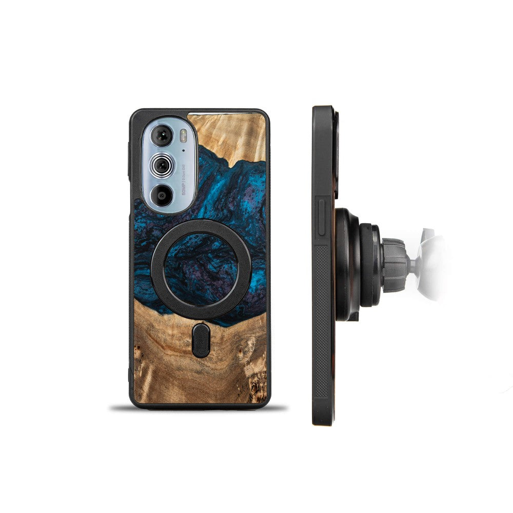 Holzhülle für Motorola Edge 30 Pro, Bewood Unique Planets Neptun
