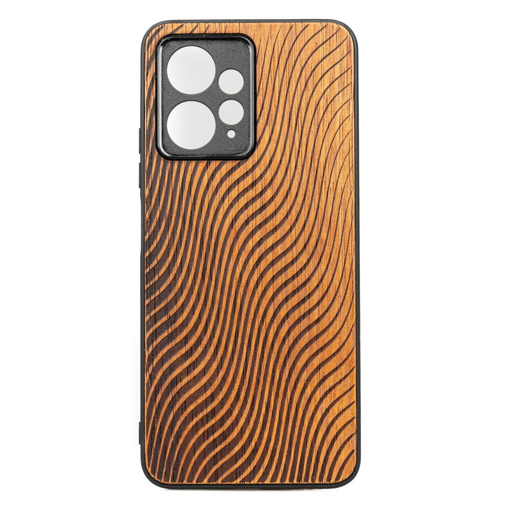 Holzhülle für Xiaomi Redmi Note 12 4G, Bewood Merbauwellen