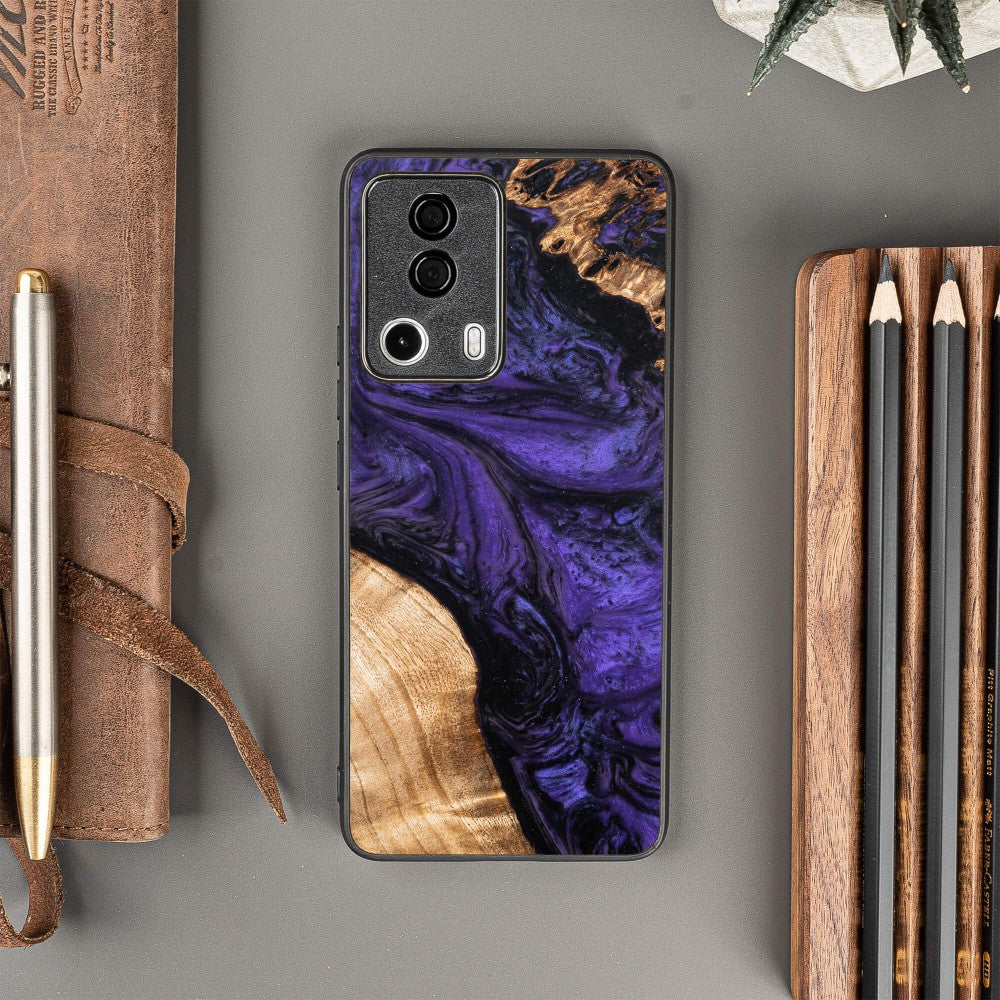 Holzhülle für Xiaomi 13 Lite, Bewood Unique Violet