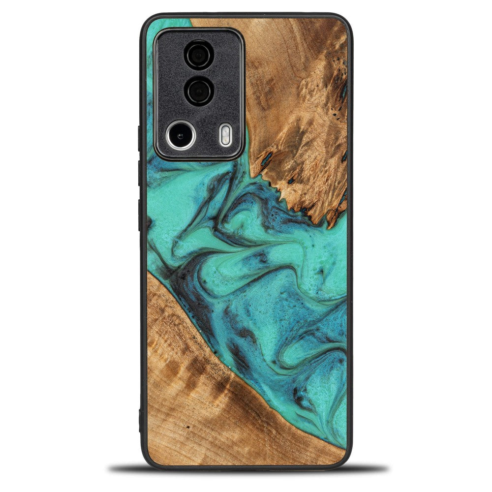 Holzhülle für Xiaomi 13 Lite, Bewood Unique Turquoise