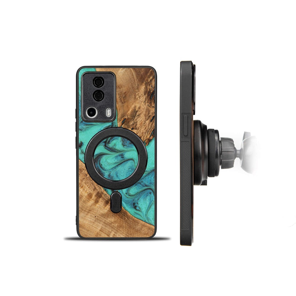 Holzhülle für Xiaomi 13 Lite, Bewood Unique Turquoise
