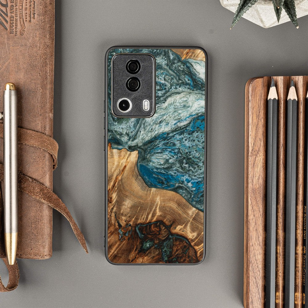 Holzhülle für Xiaomi 13 Lite, Bewood Unique Planets Erde