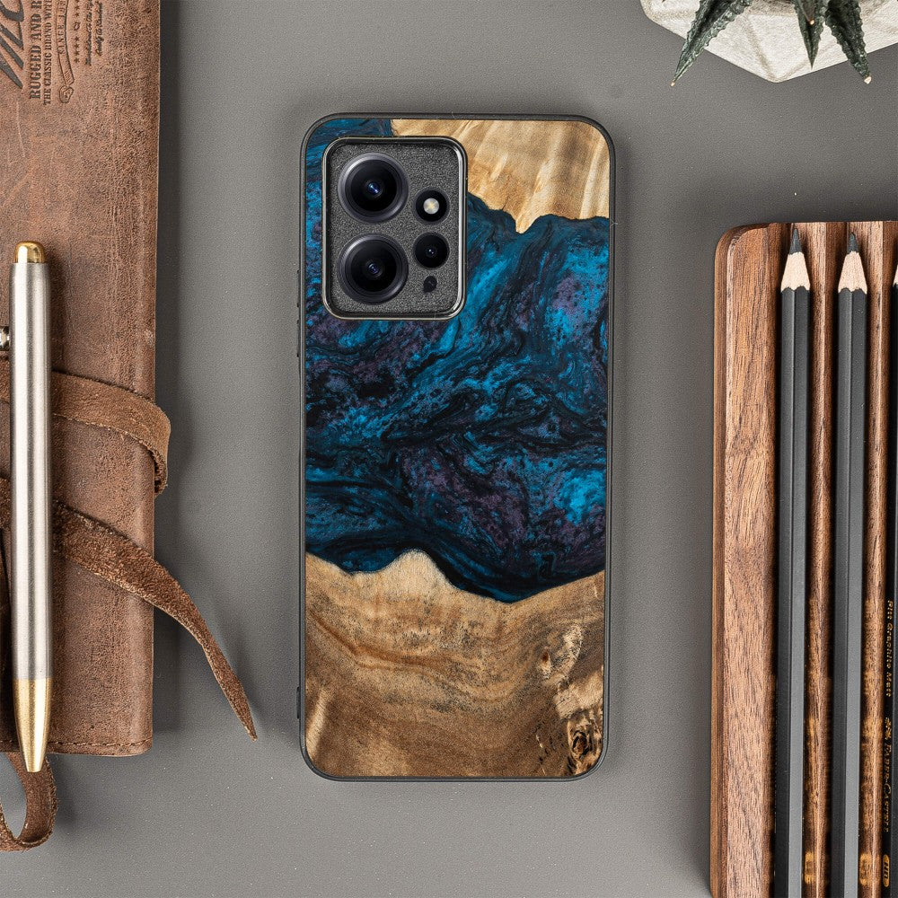 Holzhülle für Xiaomi Redmi Note 12 4G, Bewood Unique Planets Neptun