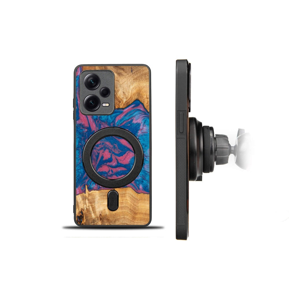 Holzhülle für Xiaomi Redmi Note 12 Pro+ 5G, Bewood Unique Neons Vegas