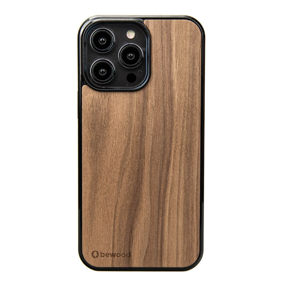 Holzhülle für iPhone 15 Pro Max, Bewood Amerikanischer Nussbaum
