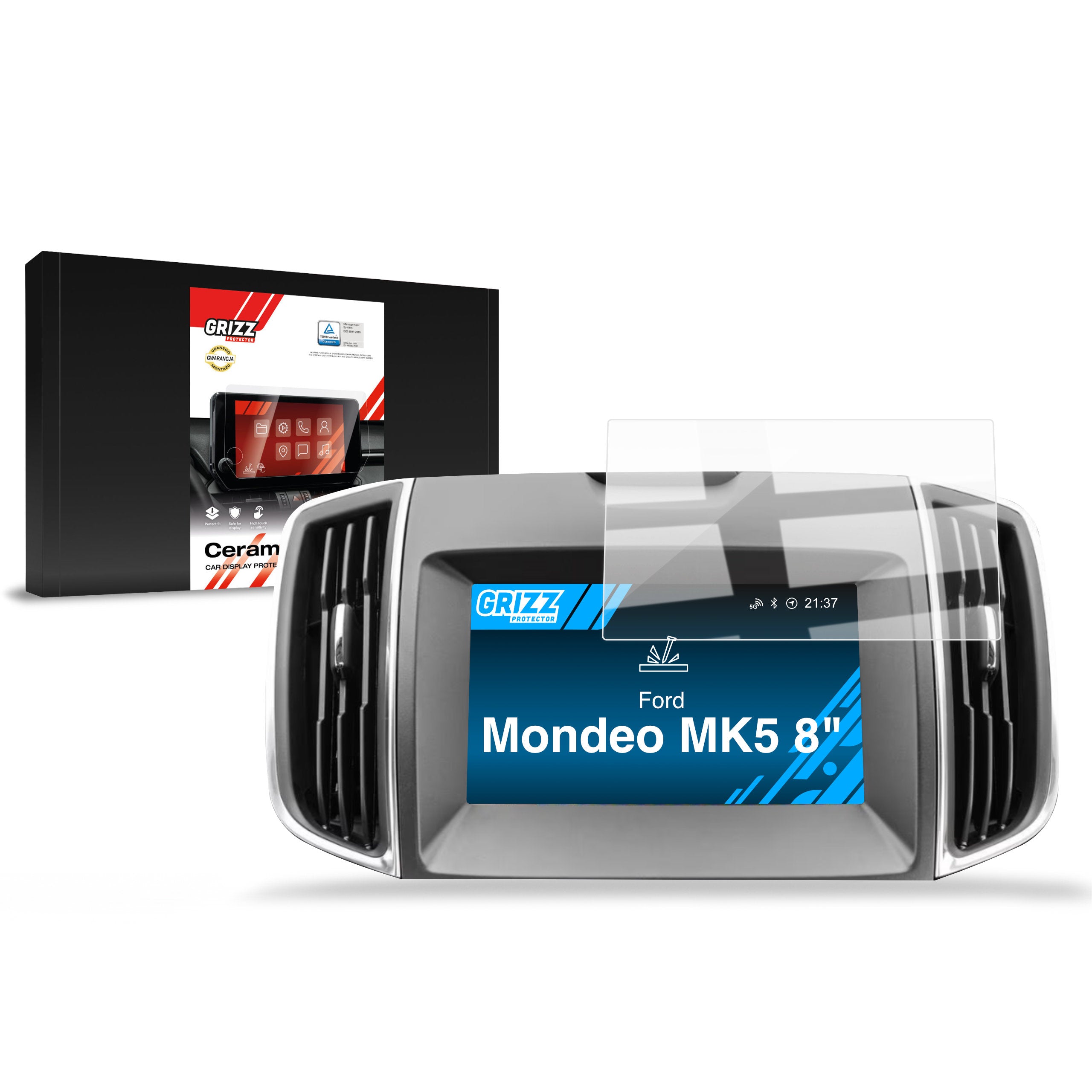 Keramische Autodisplayfolie für Ford Mondeo MK5 8" (2014-2022), Grizz Protector