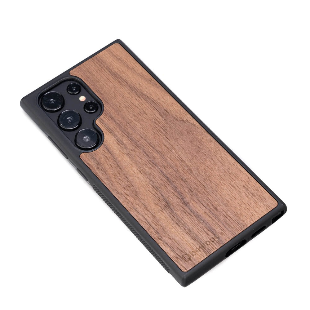 Holzhülle für Galaxy S24 Ultra, Bewood Amerikanischer Nussbaum