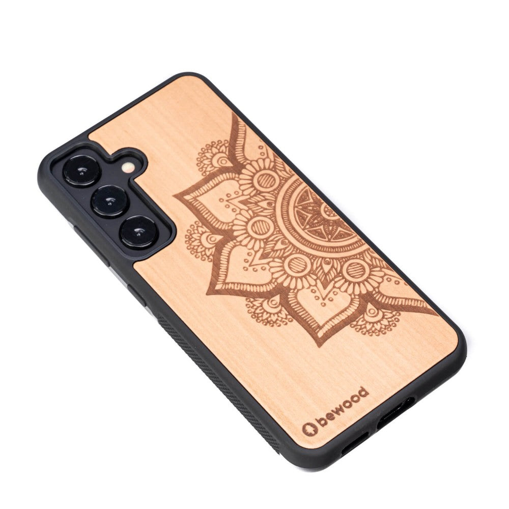 Holzhülle für Galaxy S24, Bewood Apfelbaum Mandala