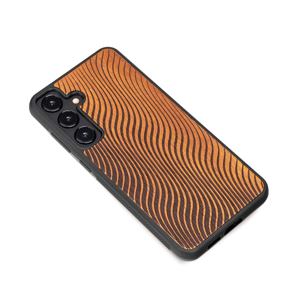 Holzhülle für Galaxy S24 Plus, Bewood Merbauwellen