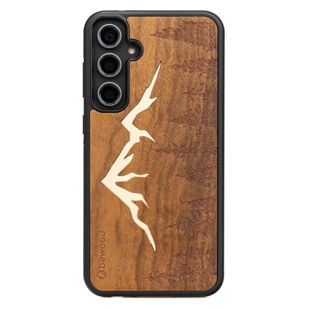 Holzhülle für Galaxy S23 FE, Bewood Imbuia-Gebirge