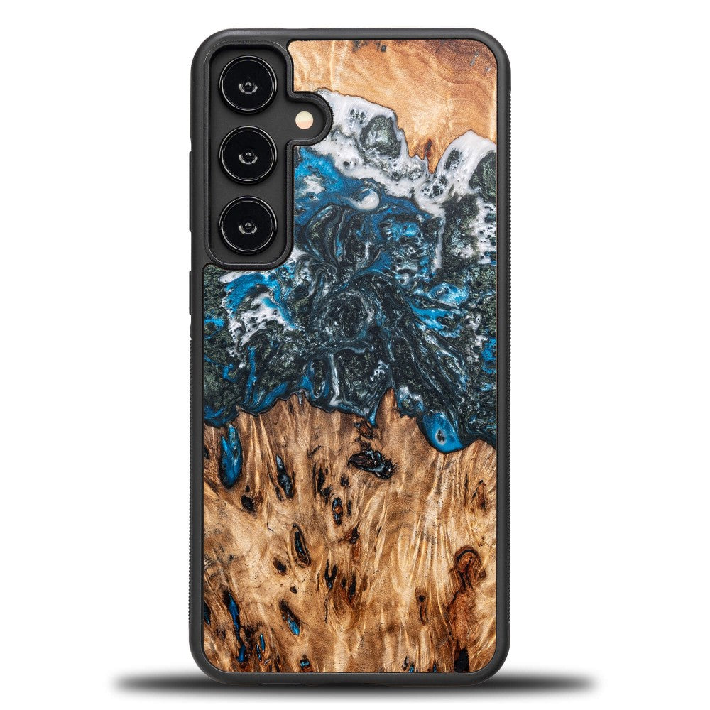 Holzhülle für Galaxy S24 Plus, Bewood Unique Planets Erde