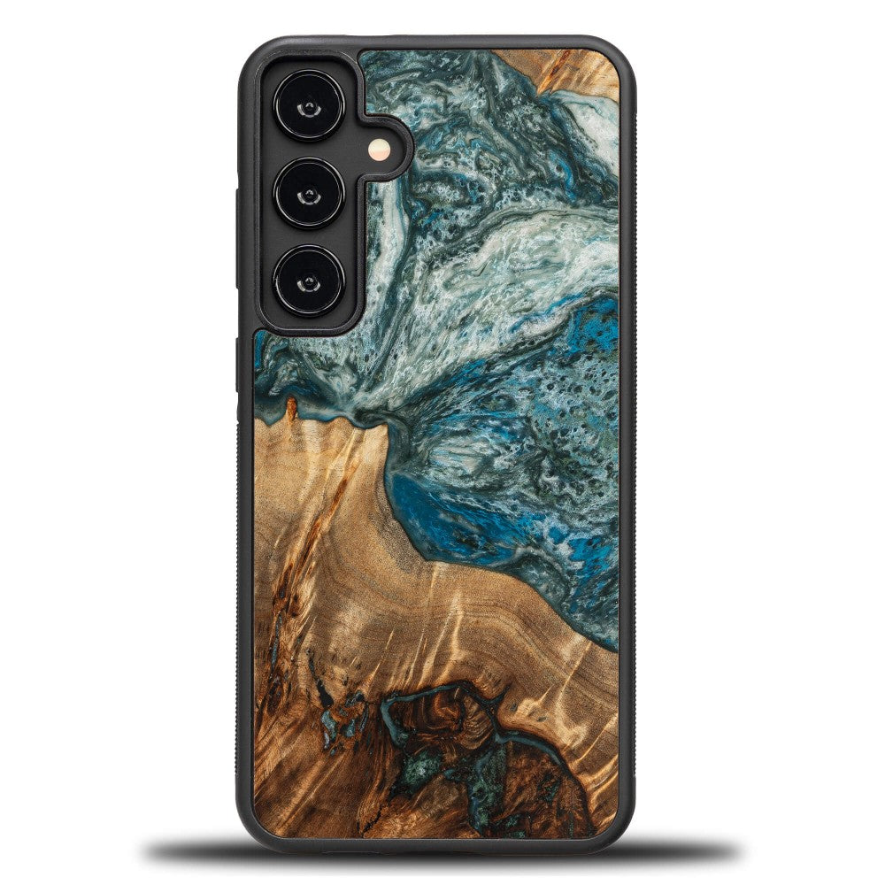 Holzhülle für Galaxy S24 Plus, Bewood Unique Planets Erde