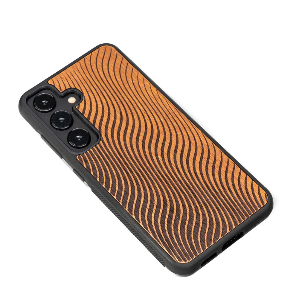 Holzhülle für Galaxy A55 5G, Bewood Merbauwellen
