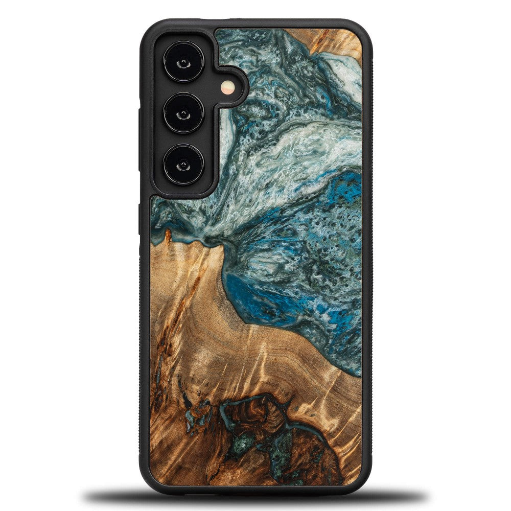 Holzhülle für Galaxy A55 5G, Bewood Unique Planets Erde
