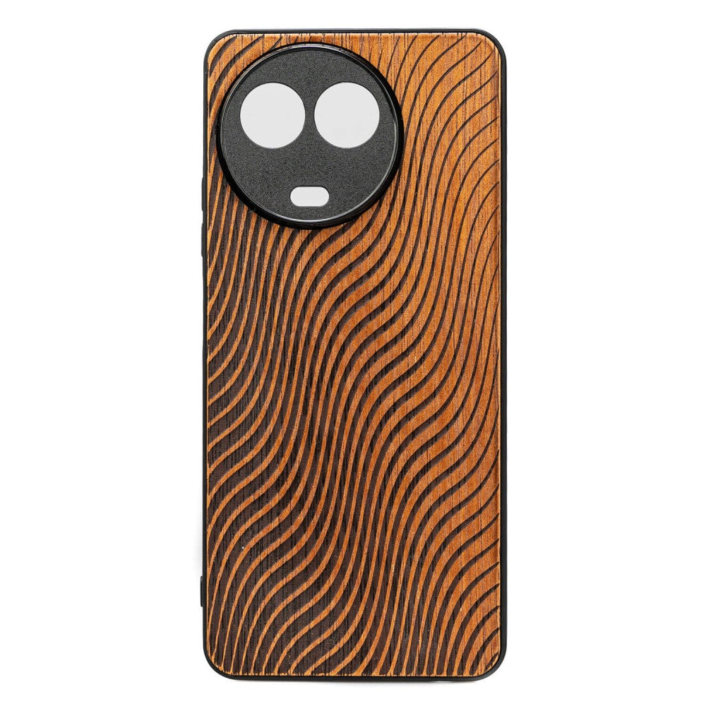 Holzhülle für Realme 11 5G, Bewood Merbauwellen
