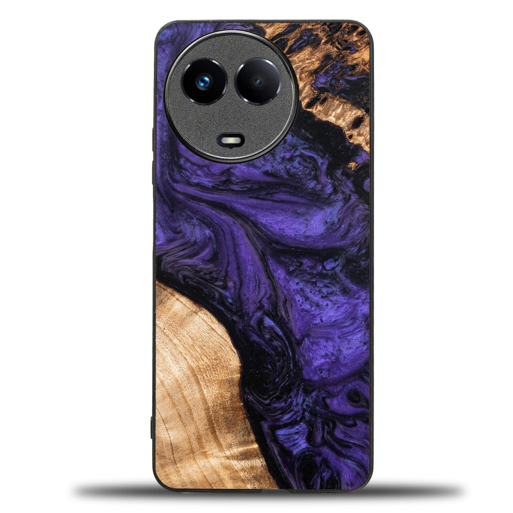 Holzhülle für Realme 11 5G, Bewood Unique Violet