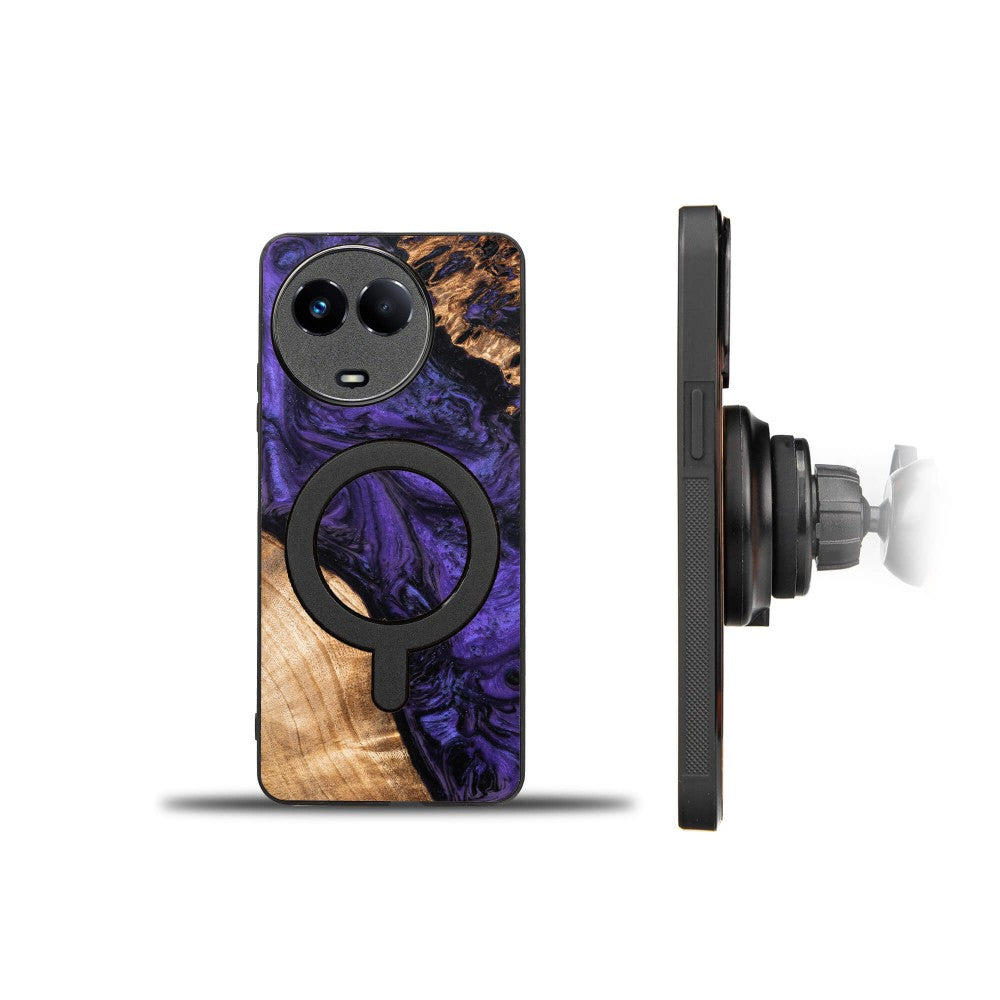 Holzhülle für Realme 11 5G, Bewood Unique Violet