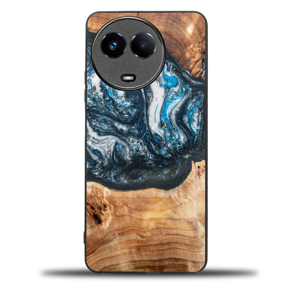 Holzhülle für Realme 11 5G, Bewood Unique Planets Erde