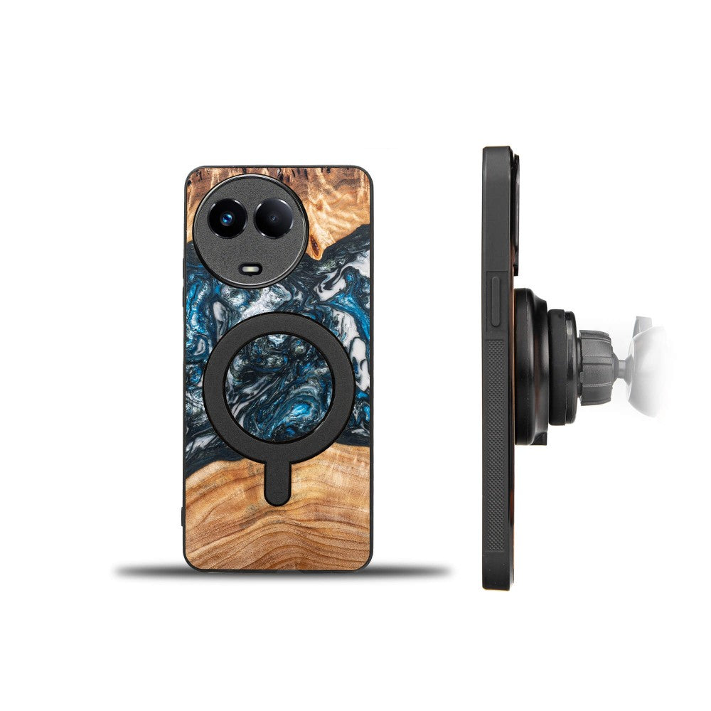 Holzhülle für Realme 11 5G, Bewood Unique Planets Erde