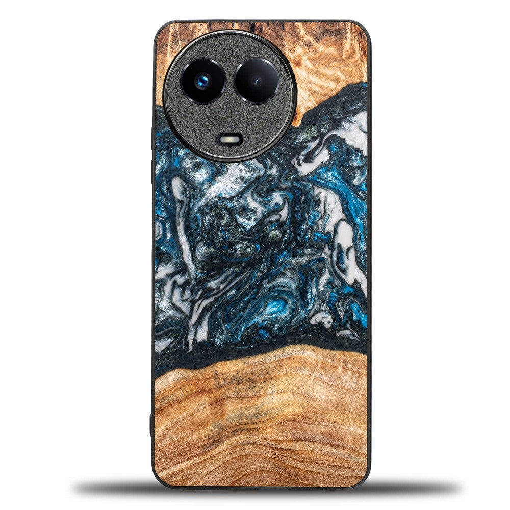 Holzhülle für Realme 11 5G, Bewood Unique Planets Erde