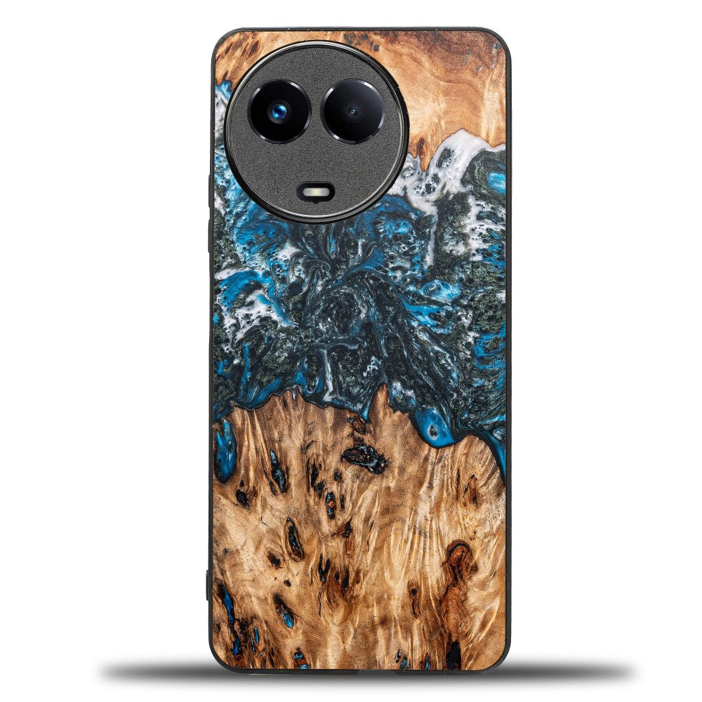 Holzhülle für Realme 11 5G, Bewood Unique Planets Erde