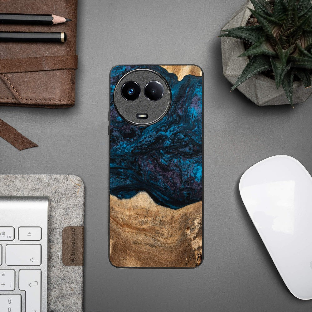 Holzhülle für Realme 11 5G, Bewood Unique Planets Neptun