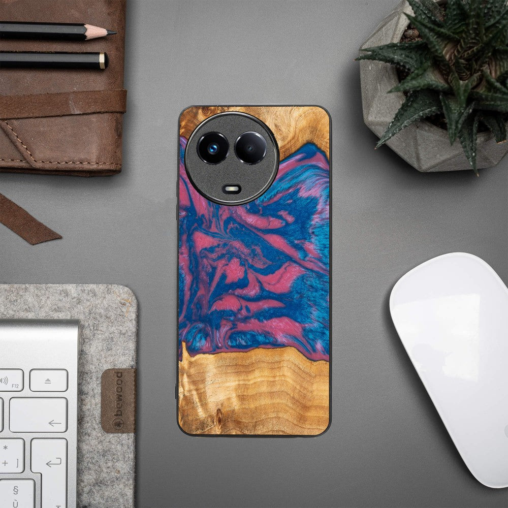 Holzhülle für Realme 11 5G, Bewood Unique Neons Vegas