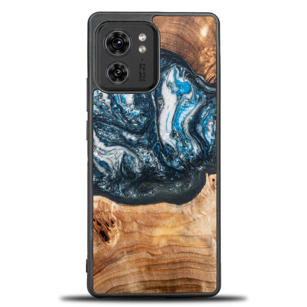 Holzhülle für Motorola Edge 40, Bewood Unique Planets Erde