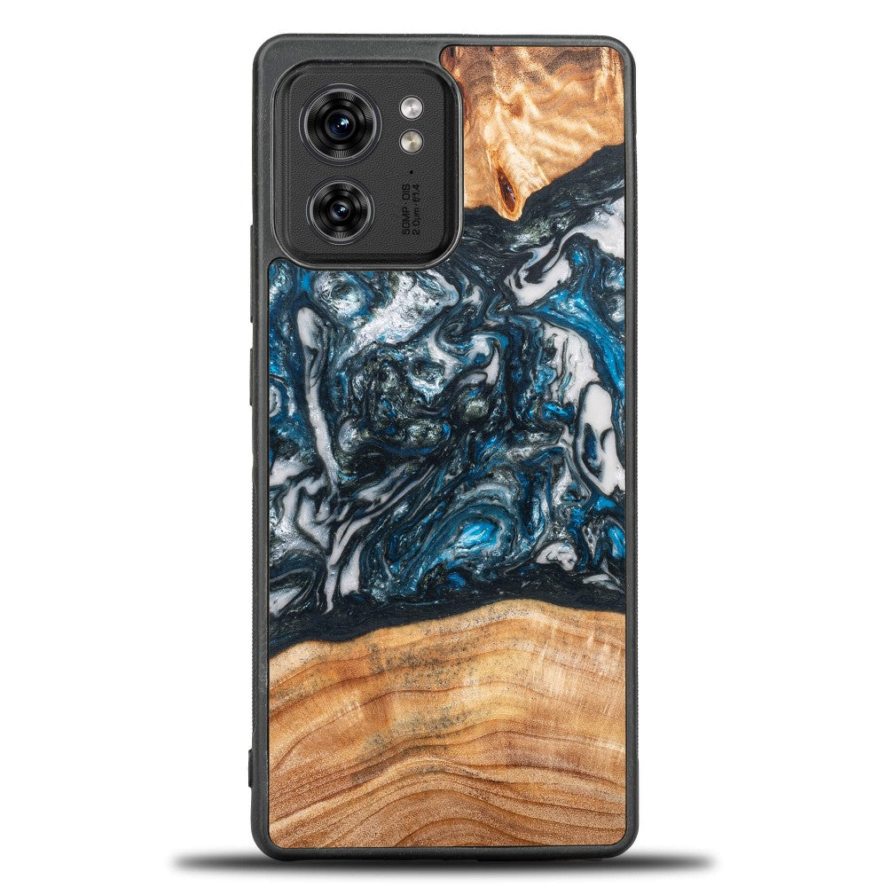 Holzhülle für Motorola Edge 40, Bewood Unique Planets Erde