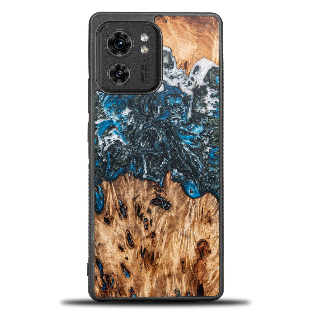 Holzhülle für Motorola Edge 40, Bewood Unique Planets Erde