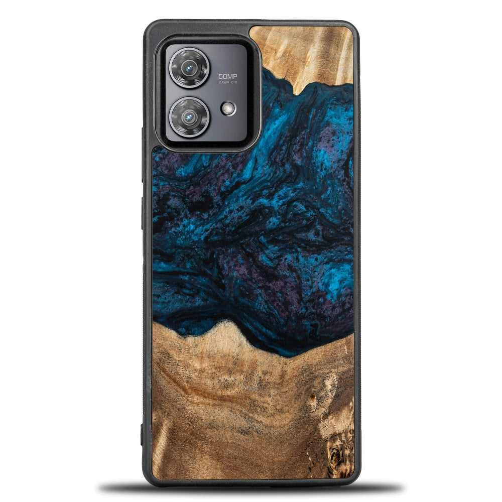 Holzhülle für Motorola Edge 40 Neo, Bewood Unique Planets Neptun