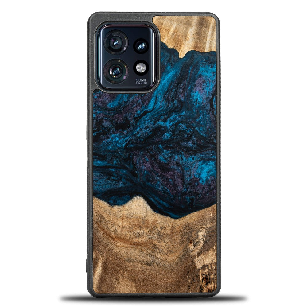 Holzhülle für Motorola Edge 40 Pro, Bewood Unique Planets Neptun